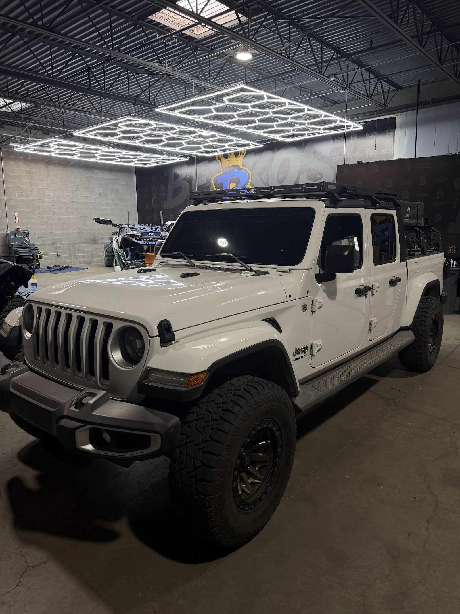 Vehicle in the Desert Window Tint & Wraps install bay